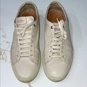 Good Man Brand Legend London Classic Cream Leather Sneakers | 10.5